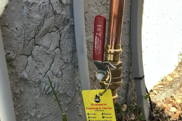 Gas line installation