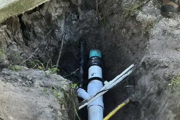 Sewer line camera inspection