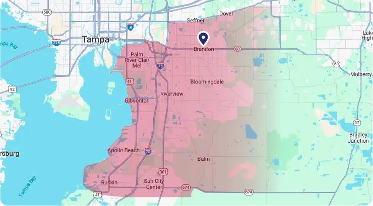 Drainworks Service Area Map